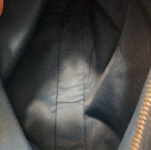 COACH 35344 Embossed Horse and Carriage Edie Shoulder Bag In Canvas in Denim - Picture 8 of 11